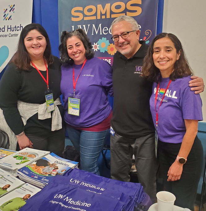 Faculty and staff volunteers at a Latinx Family Health Fair, 2023