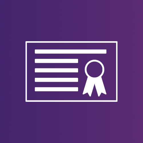 Award certificate icon