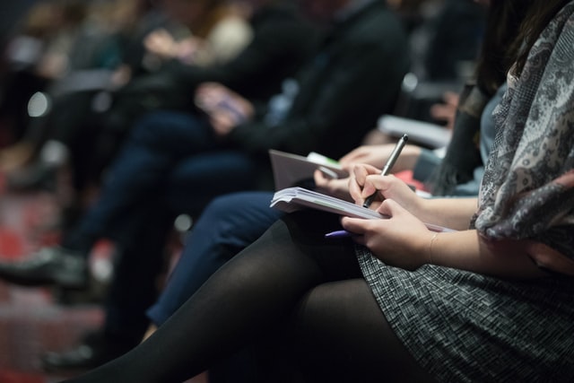 students taking notes
