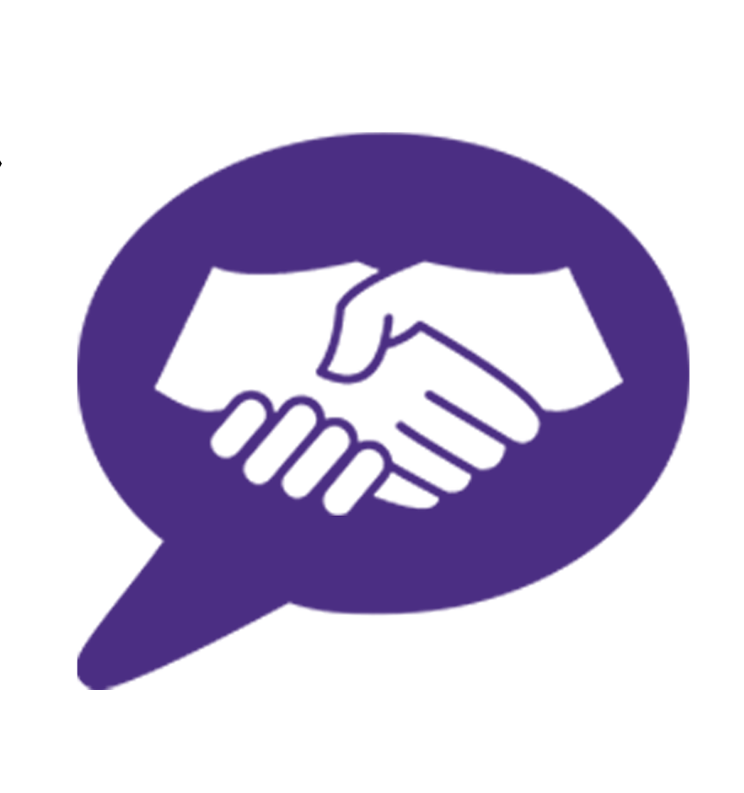 Handshake chat icon