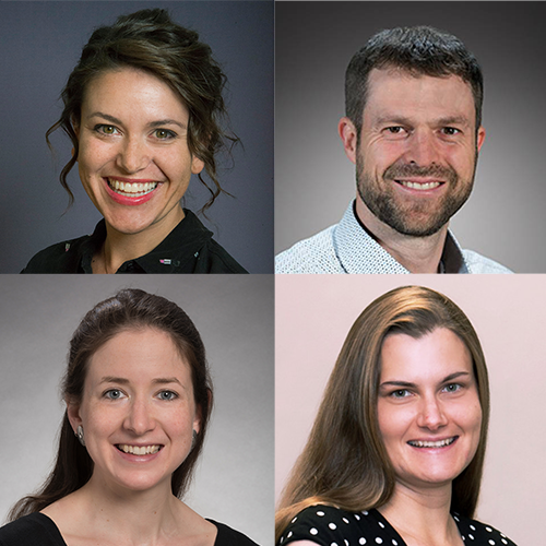 Drs. Amanda Casto, Helen Jack, Jason Simmons, and Tessa Steel