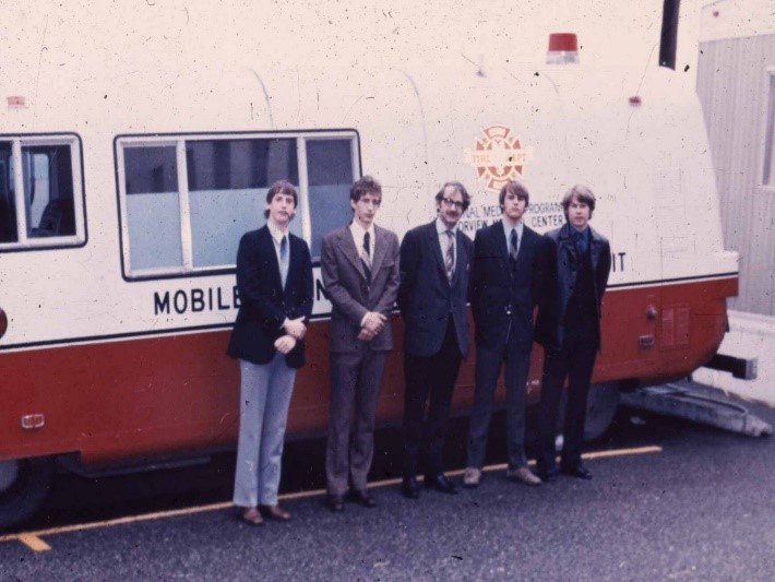 Dr. Leonard Cobb and Volunteer Emergency responders, 1971