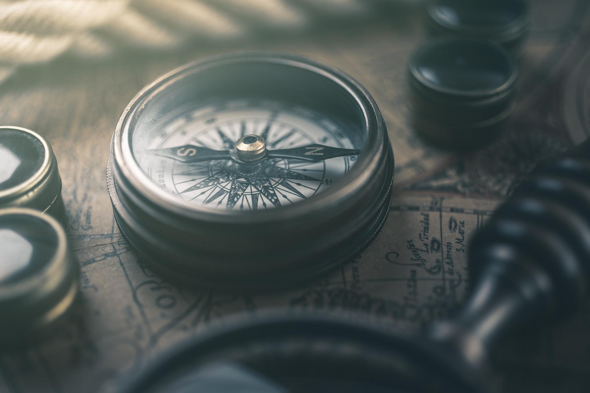 Compass stock image